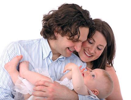 mum dad and baby